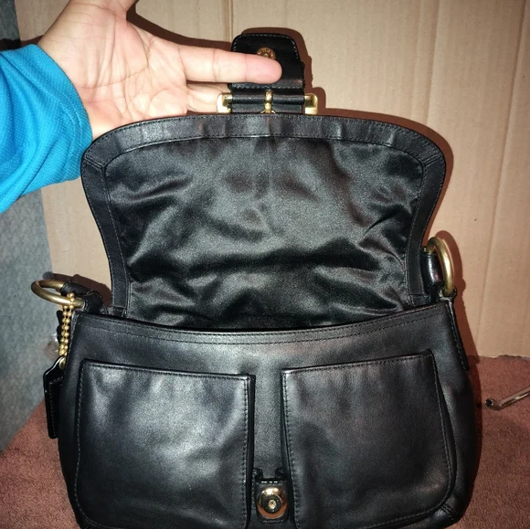 Coach 11842 Soho Black Buckle Flap Over Shoulder Bag. Excellent Cond. - Picture 12 of 16